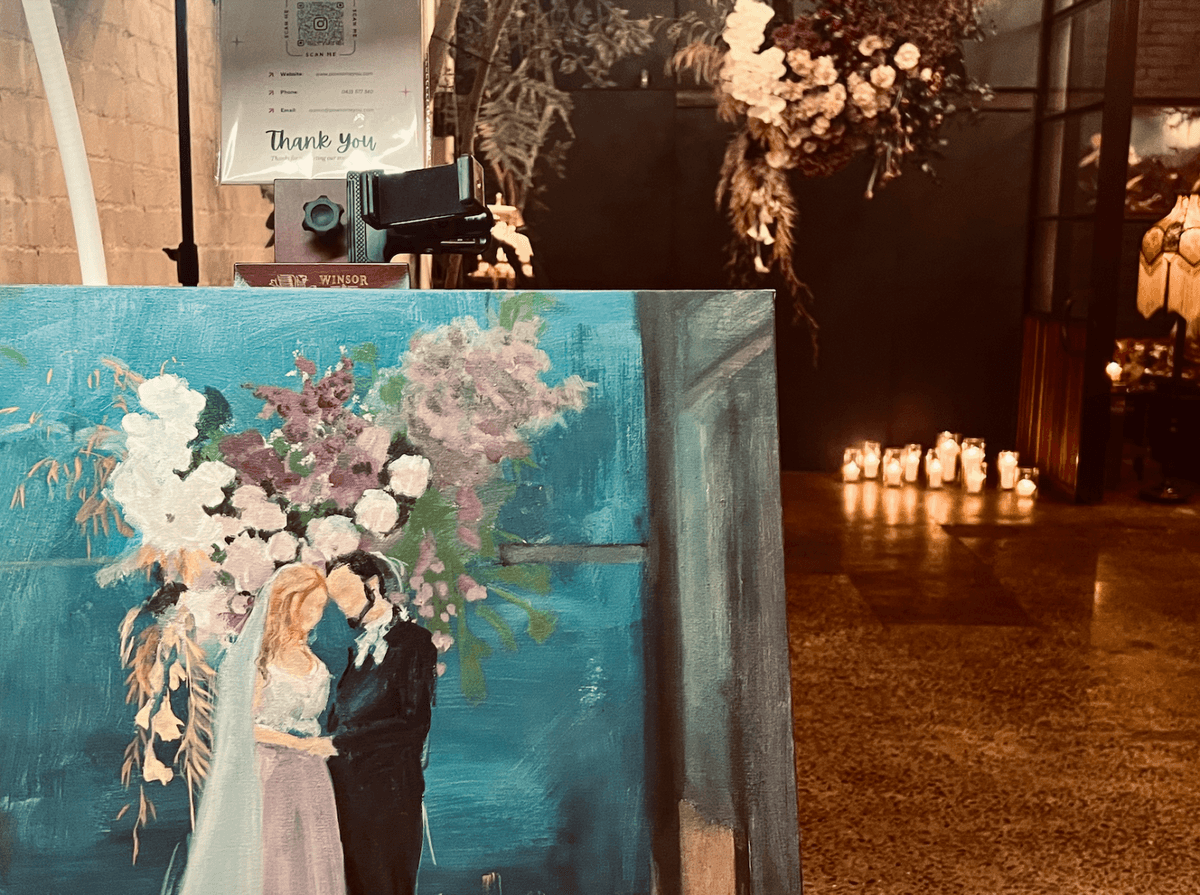 Risa Wedding Live Painting gallery image 7