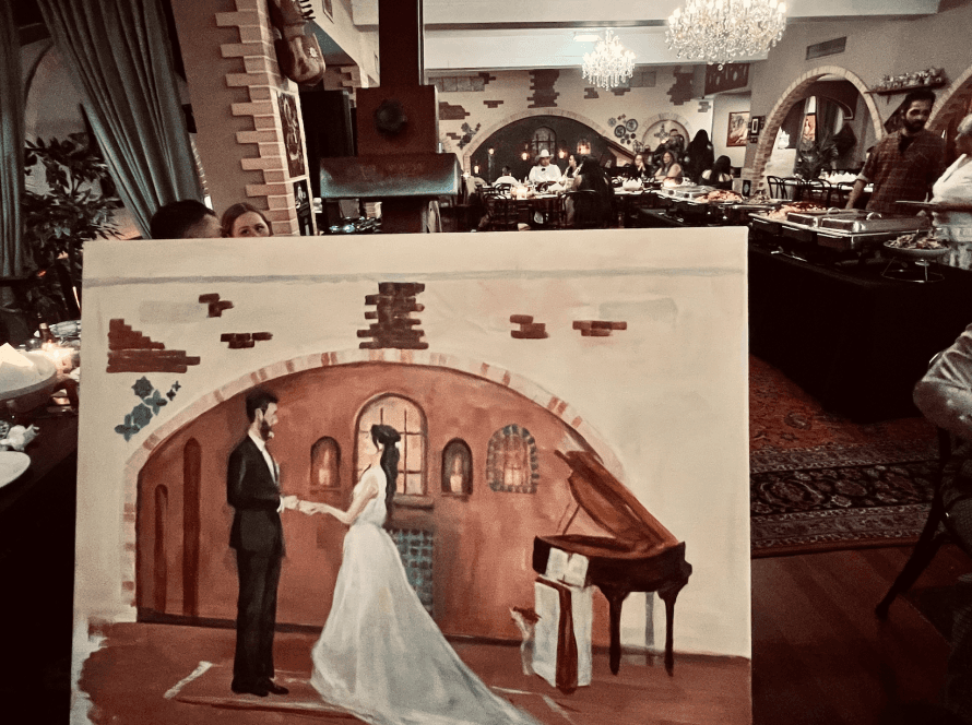 Risa Wedding Live Painting gallery image 8
