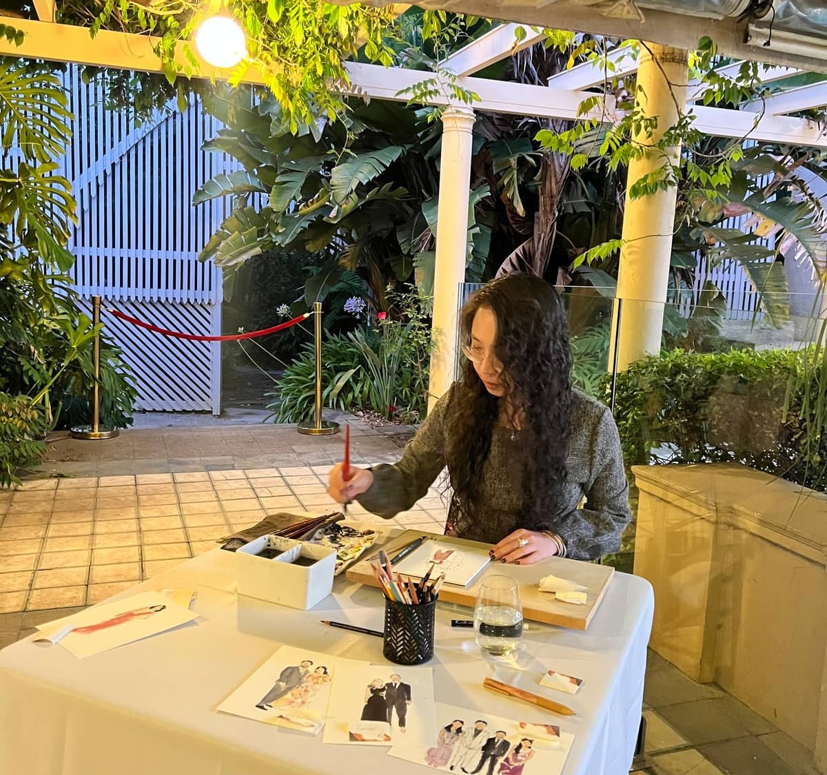 Risa Wedding Live Painting gallery image 6