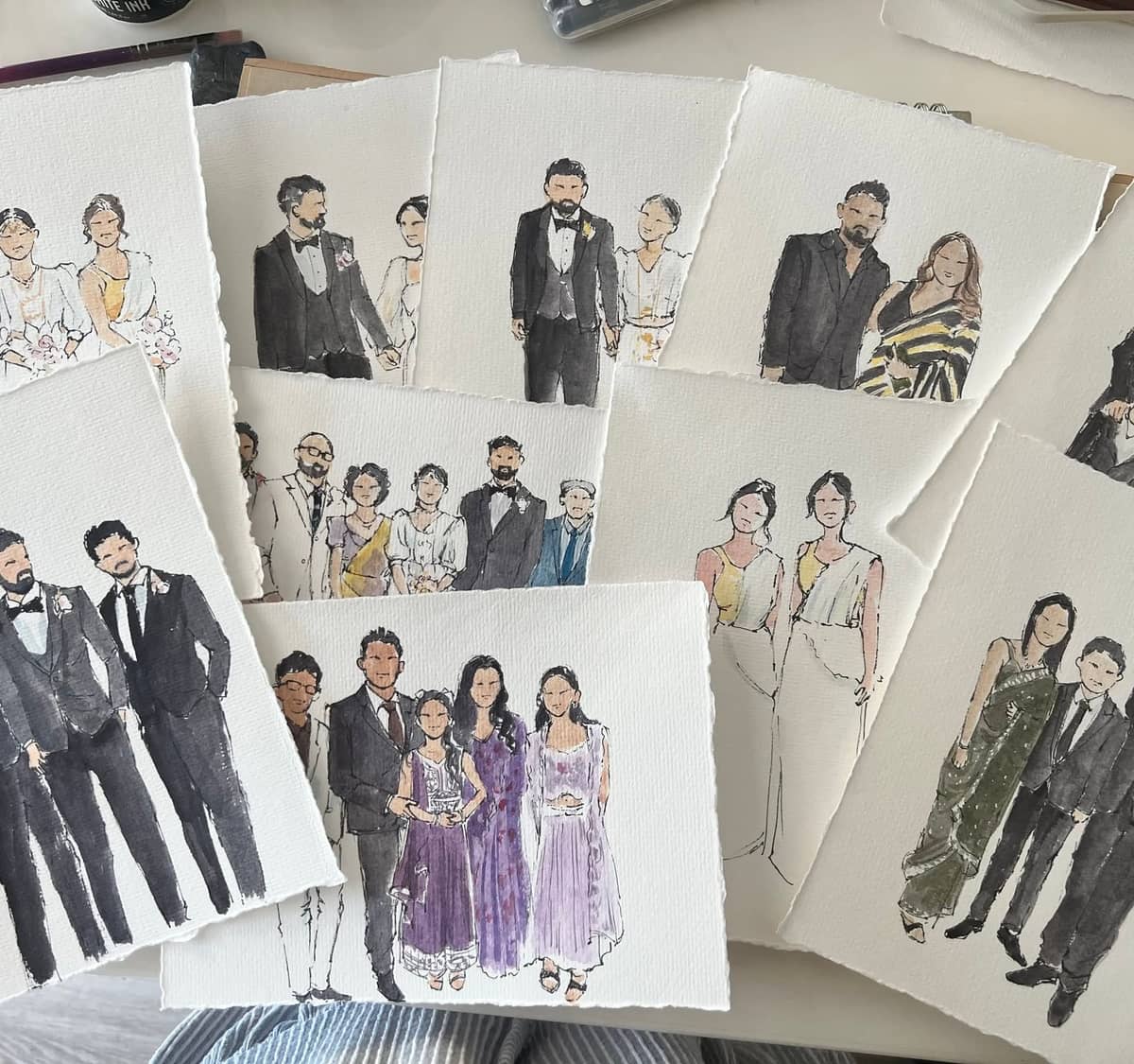 Risa Wedding Live Painting gallery image 2