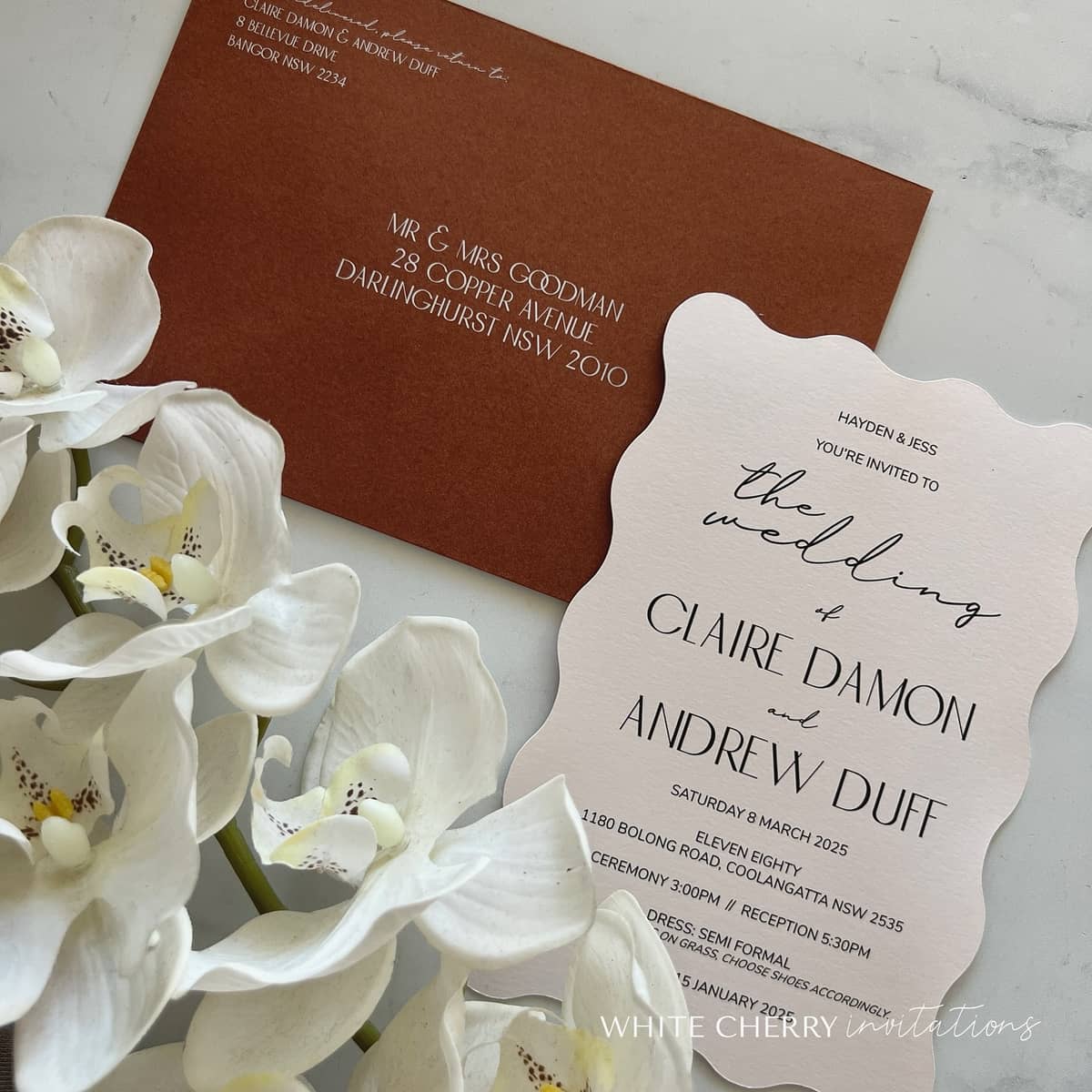 White Cherry Invitations - Image 1